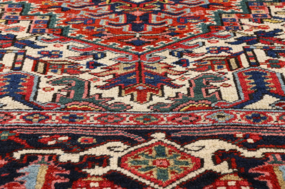 8 x 11 - Red Antique Heriz Rug - 79468