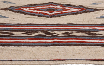 4 x 6 - Beige Vintage Kilim Rug - 79471