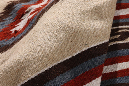 4 x 6 - Beige Vintage Kilim Rug - 79471