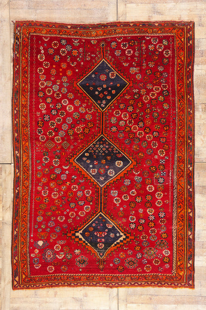 7 x 10 - Red Vintage Shiraz Rug - 79472
