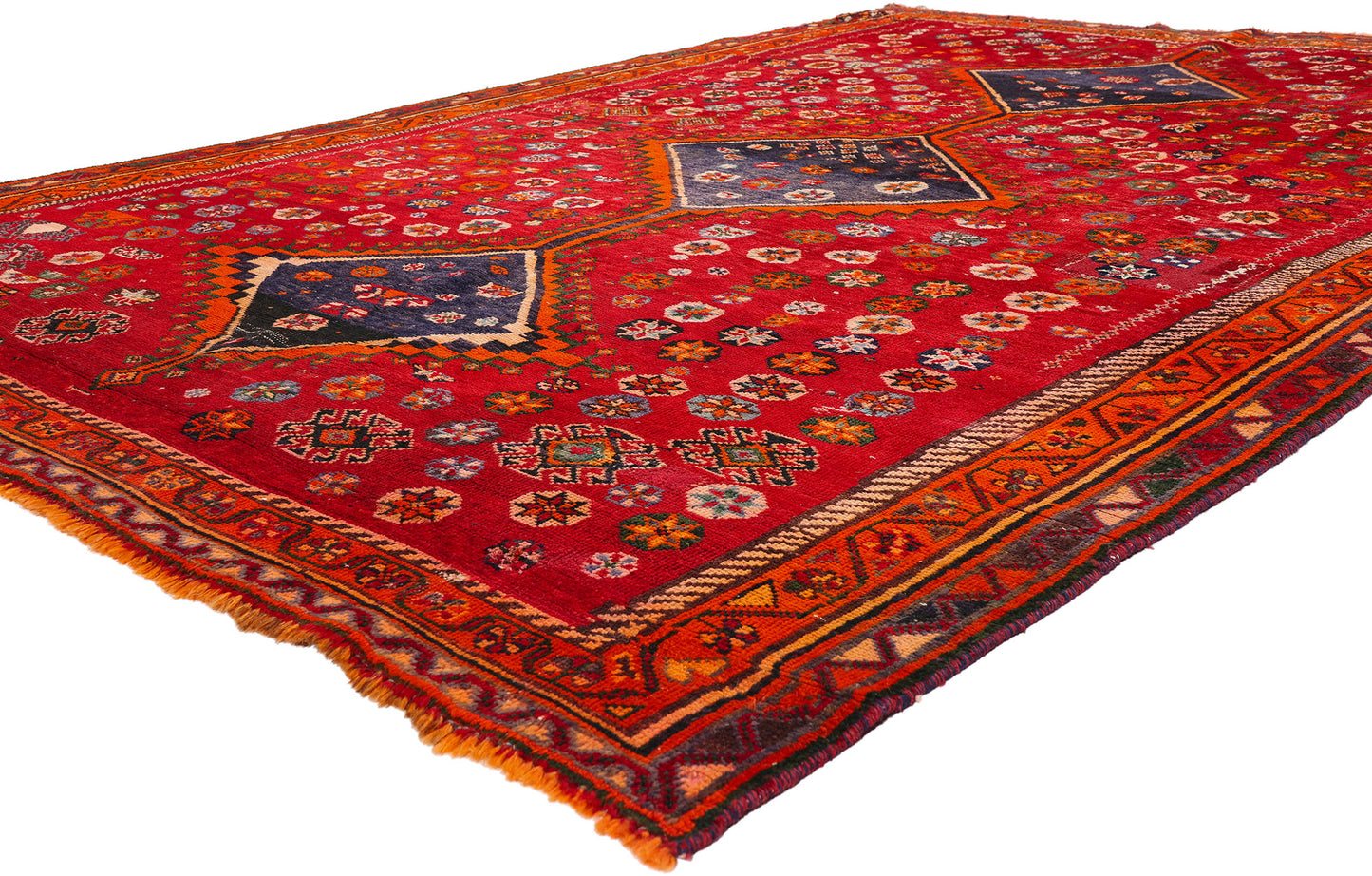 7 x 10 - Red Vintage Shiraz Rug - 79472