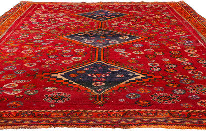 7 x 10 - Red Vintage Shiraz Rug - 79472