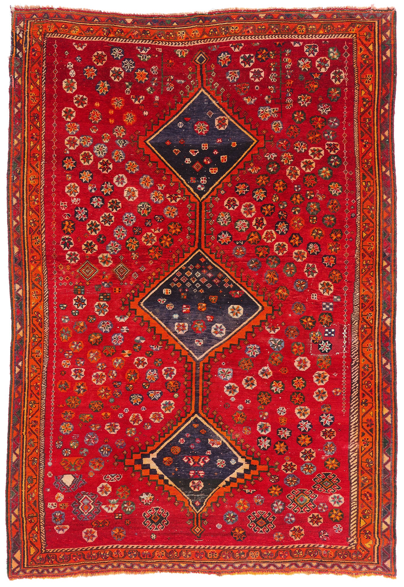 7 x 10 - Red Vintage Shiraz Rug - 79472
