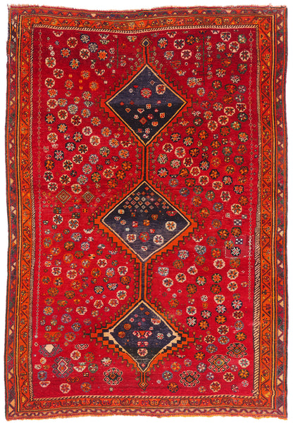 7 x 10 - Red Vintage Shiraz Rug - 79472