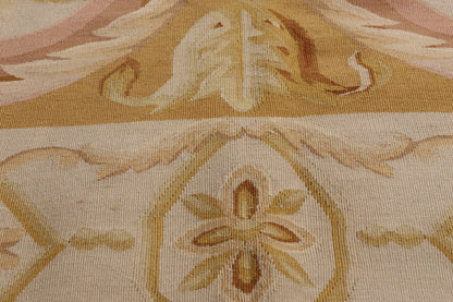 15 x 24 - Beige Vintage Aubusson Rug - 79473