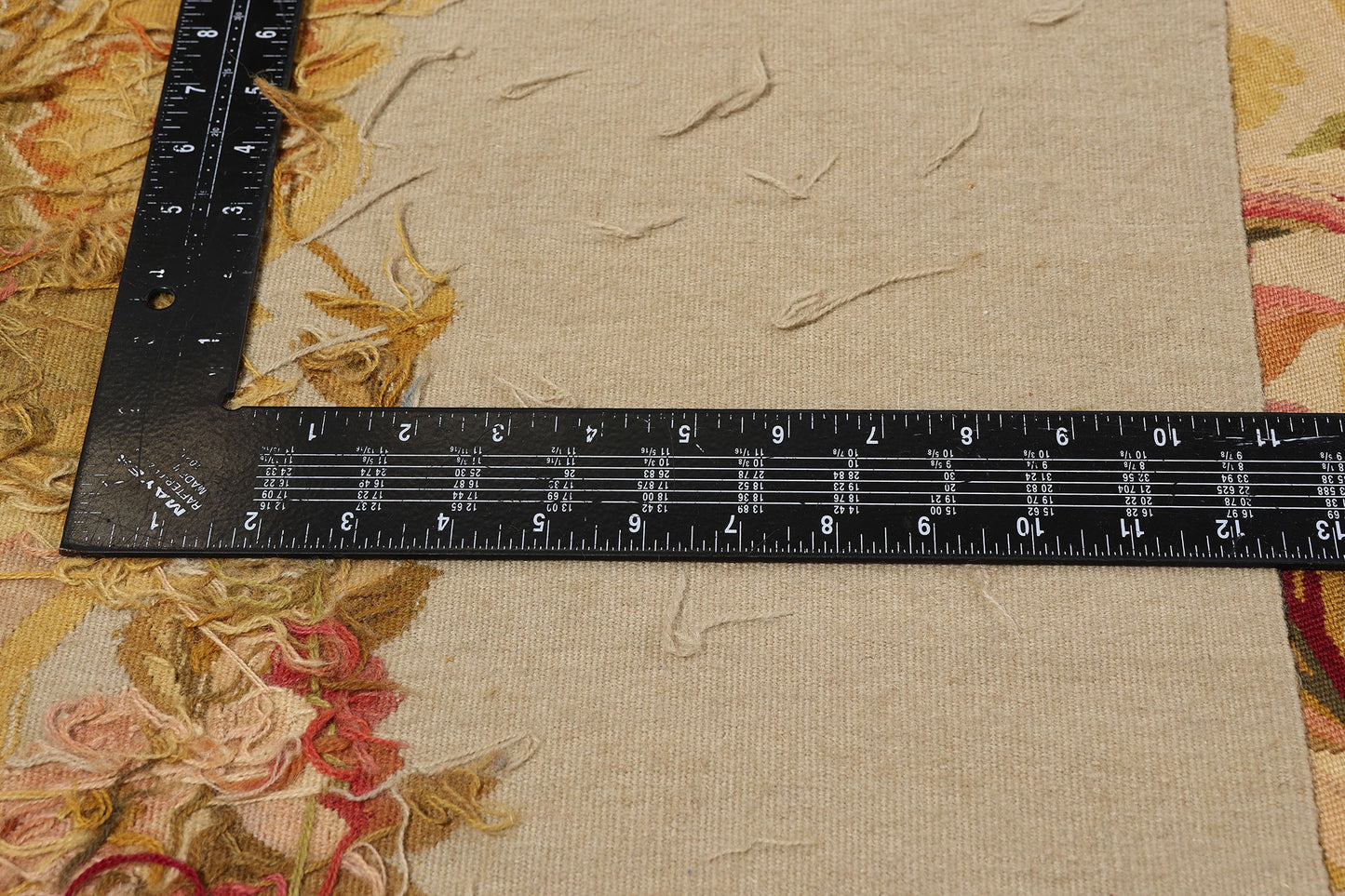 14 x 26 - Beige Vintage Aubusson Rug - 79474