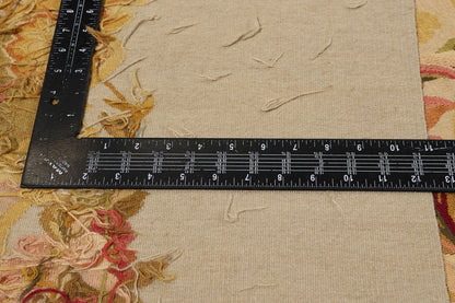 14 x 26 - Beige Vintage Aubusson Rug - 79474