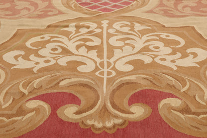 12 x 18 - Pink Vintage Aubusson Rug - 79477