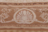 9 x 12 - Brown Vintage Aubusson Rug - 79478