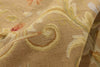 9 x 12 - Tan Vintage Aubusson Rug - 79479