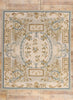 9 x 10 - Ivory Vintage Aubusson Rug - 79482