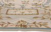 9 x 10 - Ivory Vintage Aubusson Rug - 79482