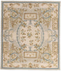 9 x 10 - Ivory Vintage Aubusson Rug - 79482