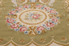 3 x 9 - Green Vintage Aubusson Rug - 79483