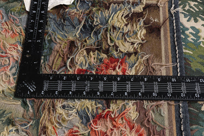 5 x 3 - Green Vintage Chinese Aubusson Tapestry - 79486