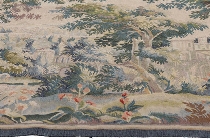 5 x 3 - Green Vintage Chinese Aubusson Tapestry - 79486