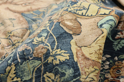 8 x 7 - Blue Vintage Chinese Aubusson Tapestry - 79489