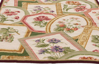 3 x 5 - Ivory Vintage Chinese Needlepoint Rug - 79493