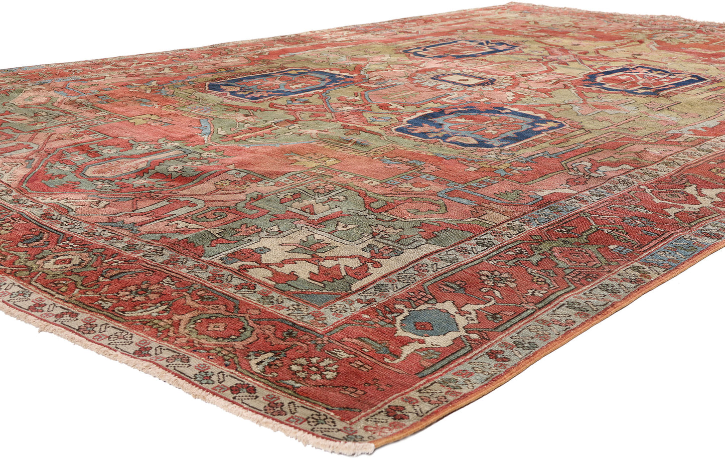 8 x 12 - Red Antique Serapi Rug - 79495