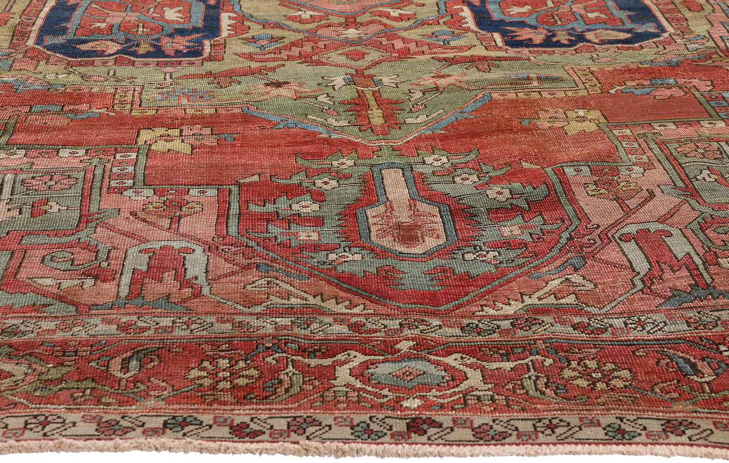 8 x 12 - Red Antique Serapi Rug - 79495