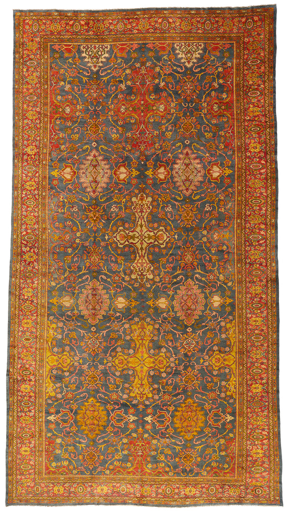 10 x 19 - Blue Antique Sultanabad Rug - 79496