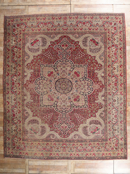 12 x 14 - Red Antique Kermanshah Rug - 79497