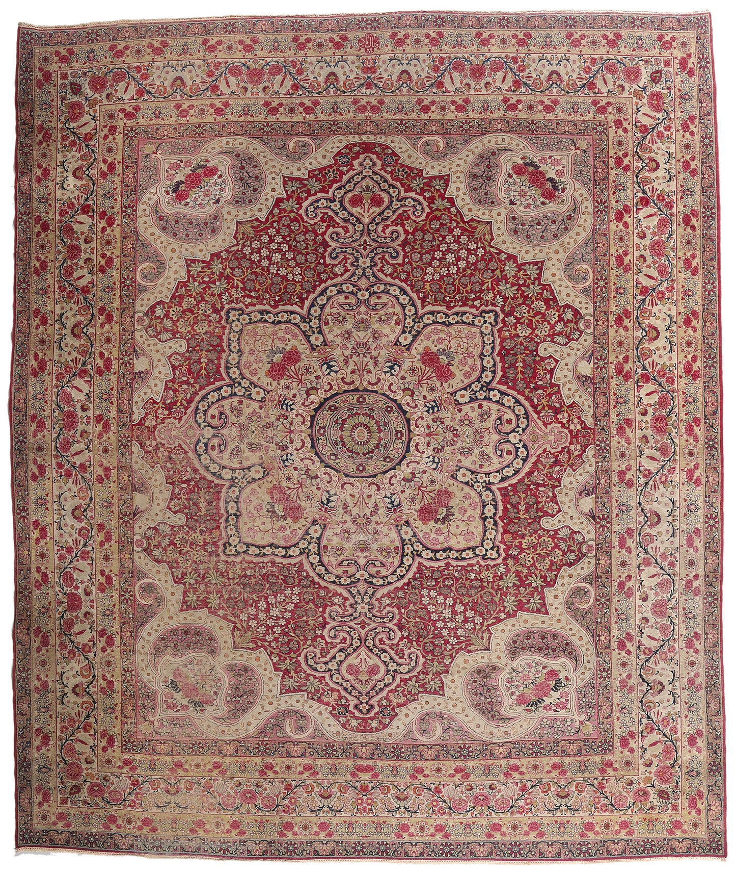 12 x 14 - Red Antique Kermanshah Rug - 79497