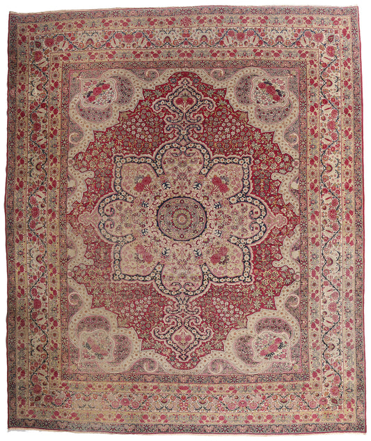 12 x 14 - Red Antique Kermanshah Rug - 79497