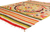 5 x 6 - Multicolor Antique Oaxacan Zapotec Kilim Rug - 79499