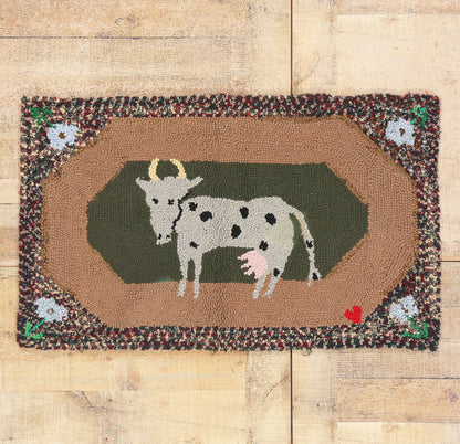 2 x 3 - Taupe Antique Hook Rug - 79503