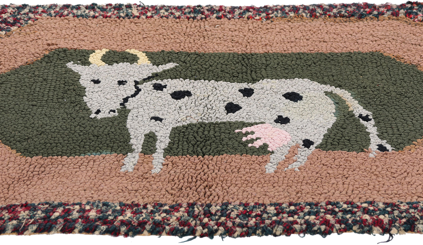 2 x 3 - Taupe Antique Hook Rug - 79503