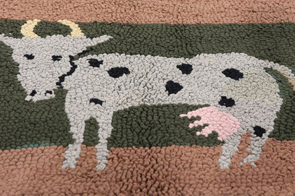 2 x 3 - Taupe Antique Hook Rug - 79503