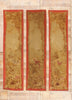 3 x 11 - Gold Antique French Aubusson Tapestry - 79506
