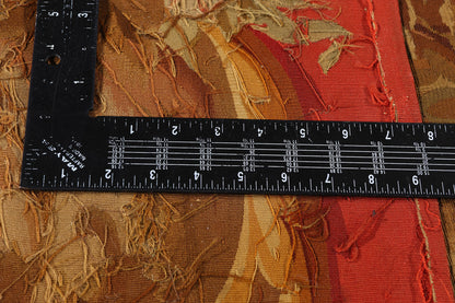 3 x 11 - Gold Antique French Aubusson Tapestry - 79505
