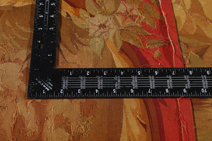 3 x 11 - Gold Antique French Aubusson Tapestry - 79506