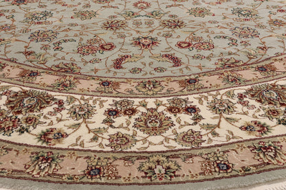 8 x 8 - Gray Vintage Chinese Tabriz Rug - 79511