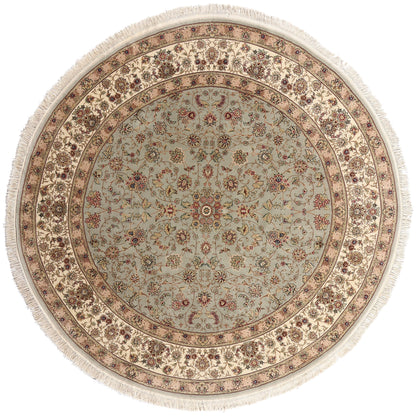 8 x 8 - Gray Vintage Chinese Tabriz Rug - 79511