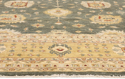 12 x 15 - Green Vintage Pakistani Oushak Rug - 79512