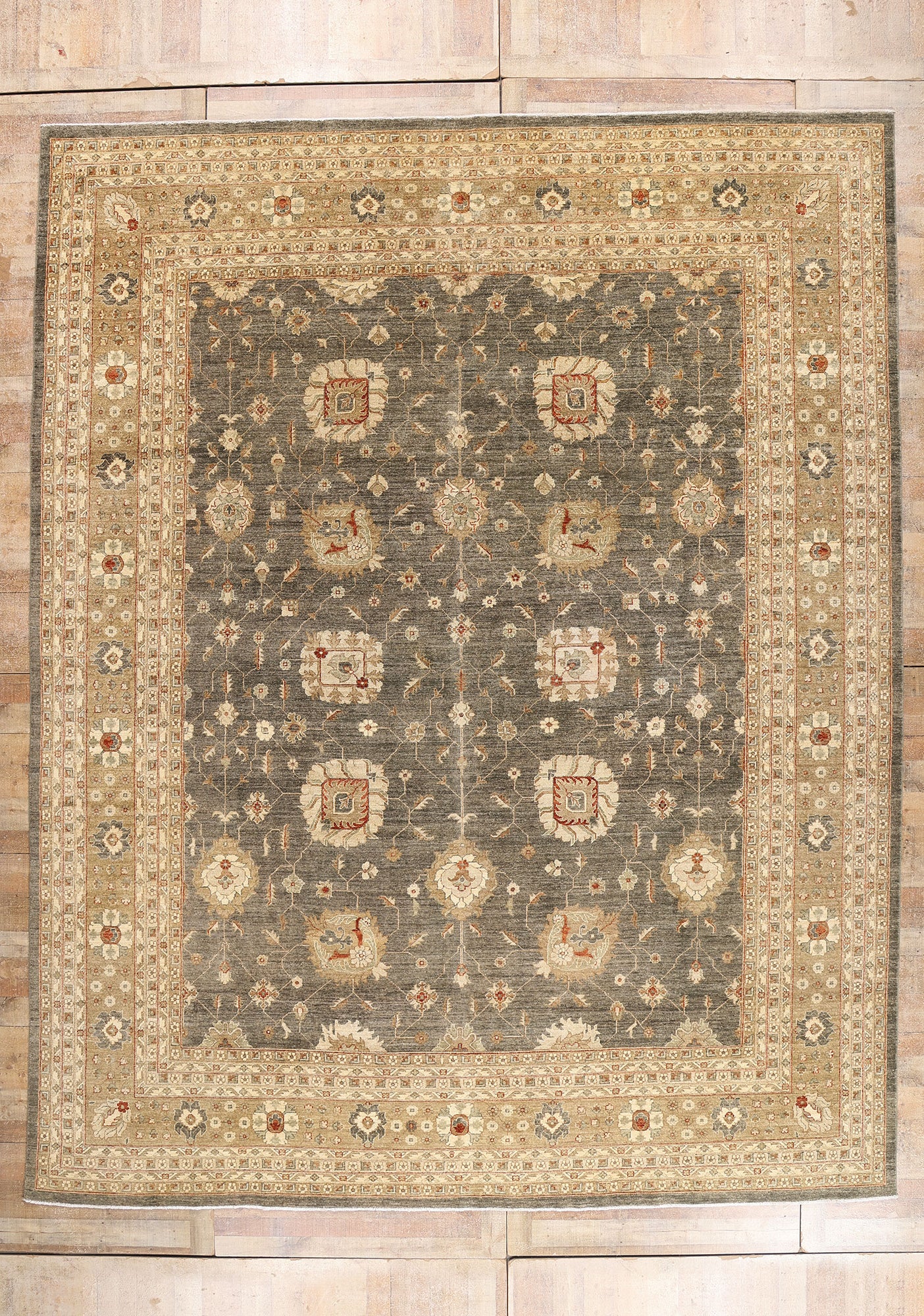 12 x 15 - Gray Vintage Oushak Rug - 79513