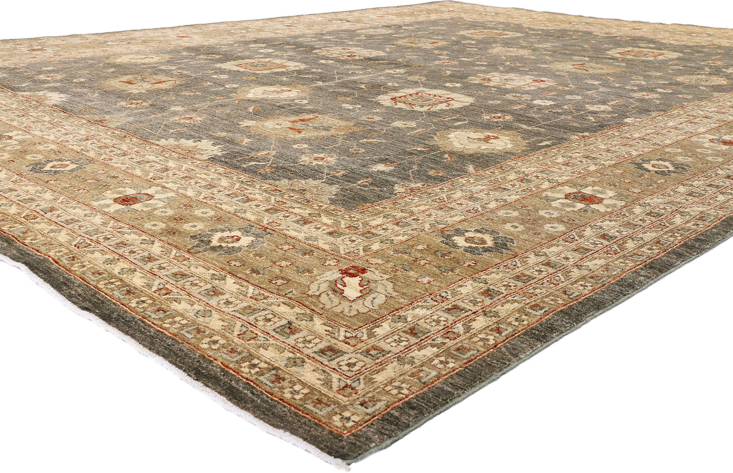 12 x 15 - Gray Vintage Oushak Rug - 79513