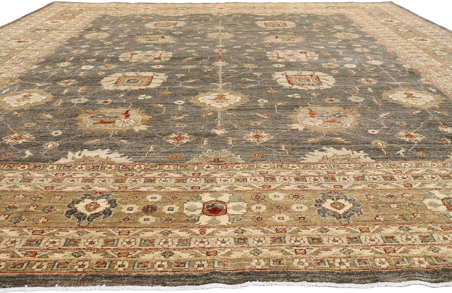 12 x 15 - Gray Vintage Oushak Rug - 79513