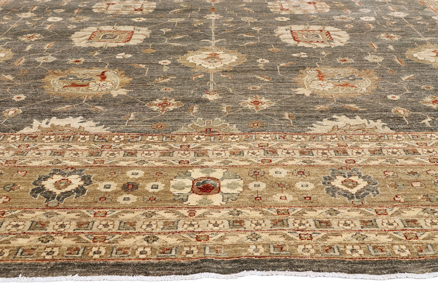 12 x 15 - Gray Vintage Oushak Rug - 79513