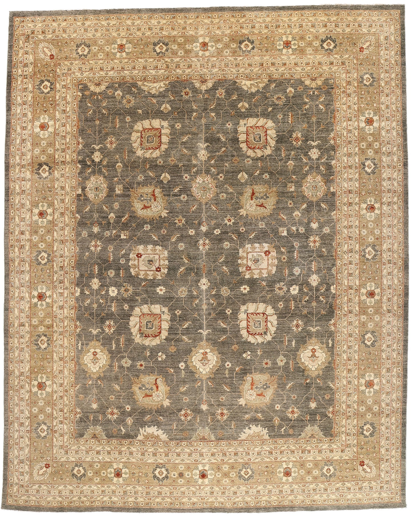 12 x 15 - Gray Vintage Oushak Rug - 79513