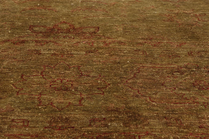 12 x 15 - Green Vintage Pakistani Oushak Rug - 79514