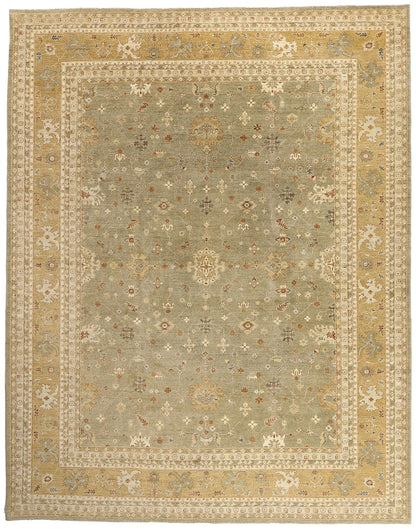 12 x 15 - Taupe Vintage Pakistani Oushak Rug - 79515