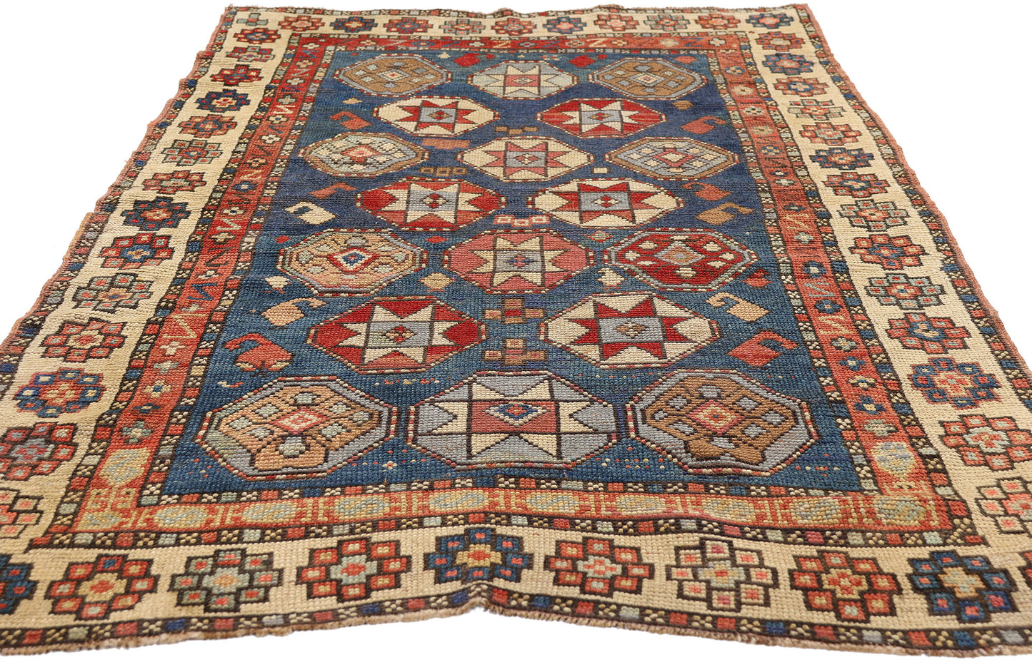 3 x 6 - Navy Blue Antique Kazak Rug - 79516