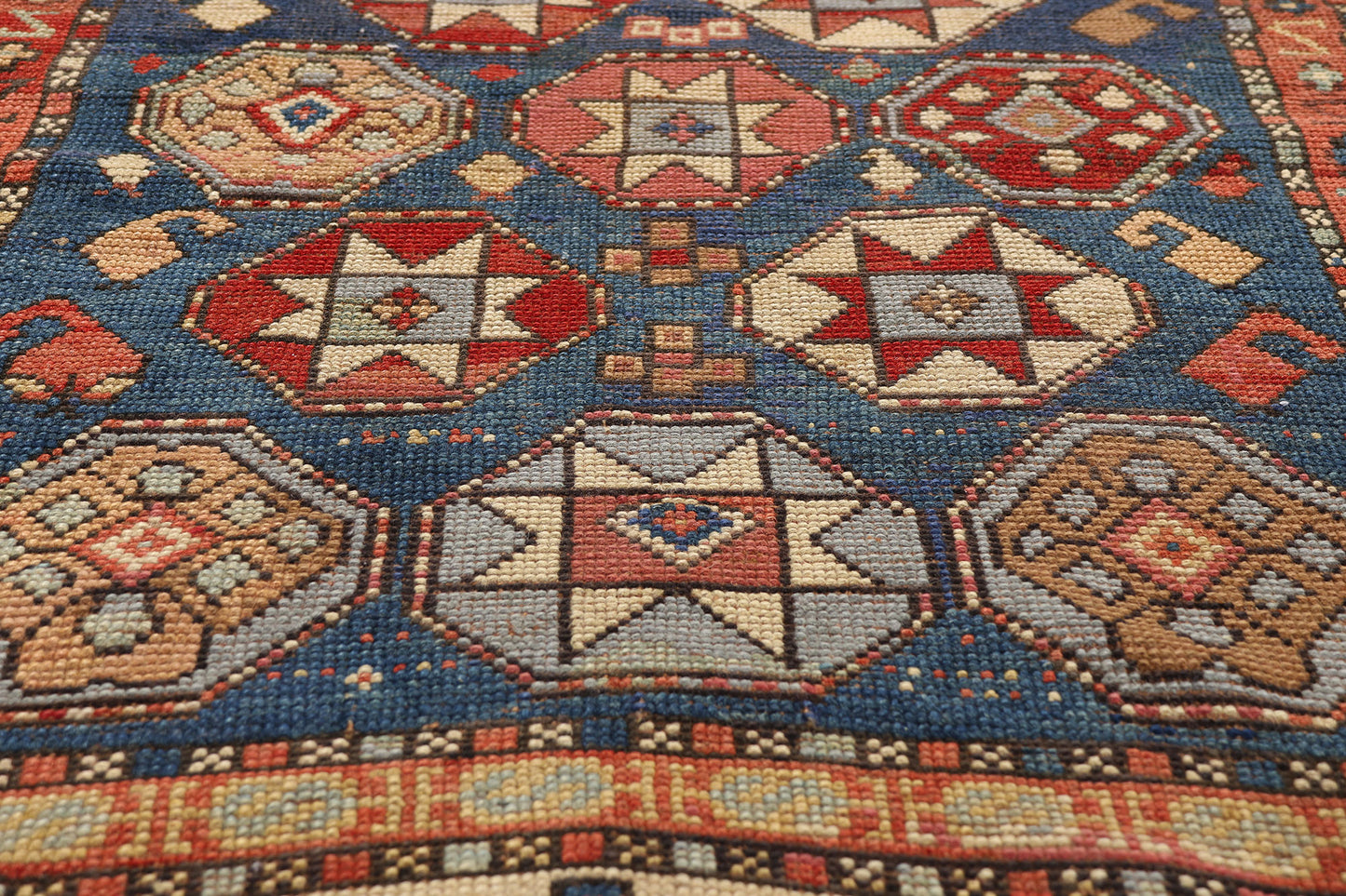 3 x 6 - Navy Blue Antique Kazak Rug - 79516