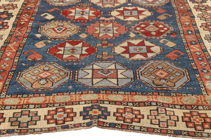 3 x 6 - Navy Blue Antique Kazak Rug - 79516
