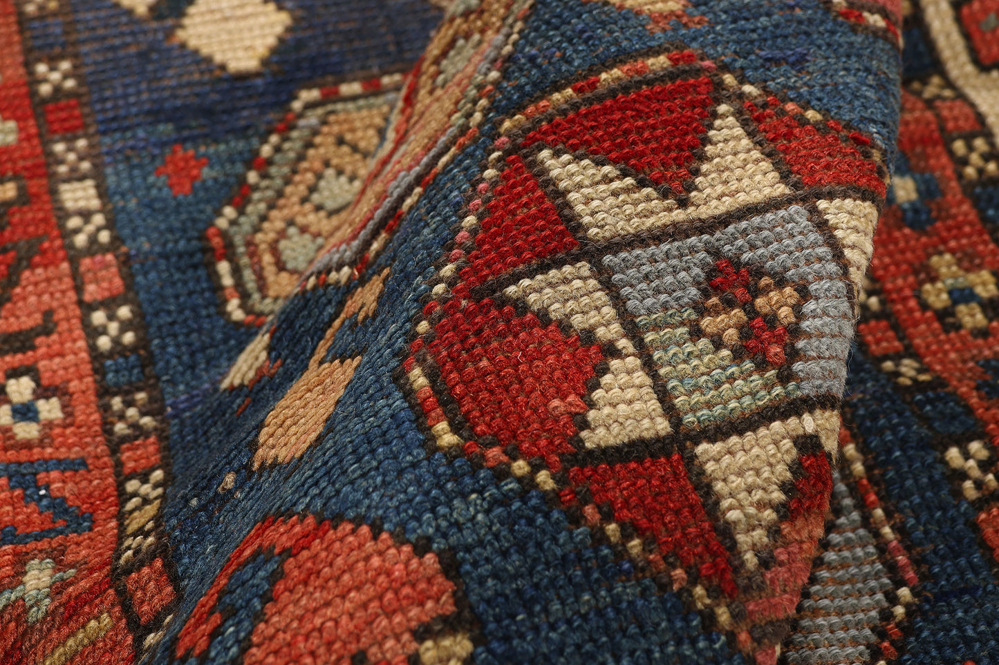 3 x 6 - Navy Blue Antique Kazak Rug - 79516