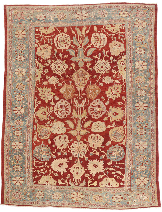 10 x 14 - Red Antique Sultanabad Rug - 79522